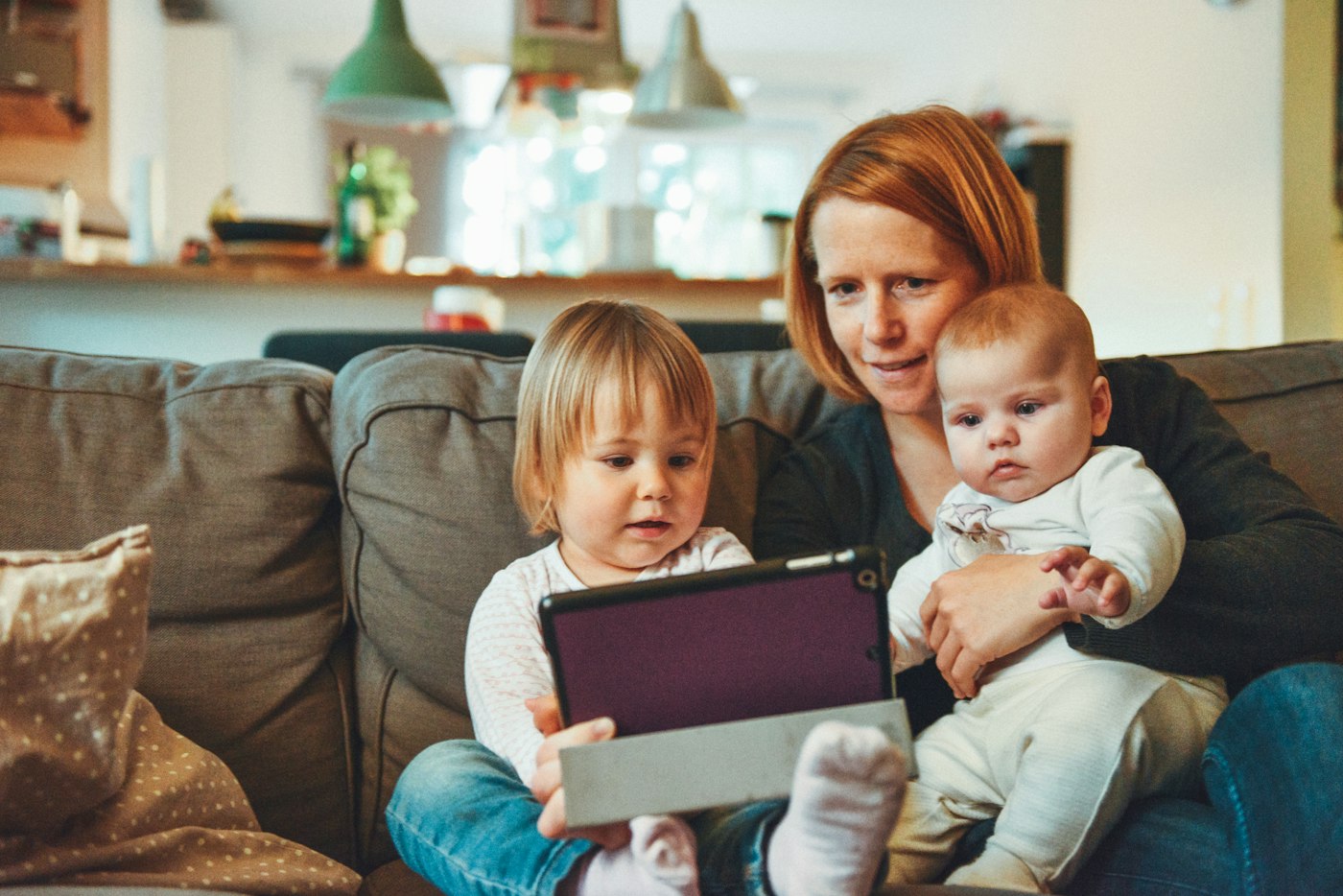 A parent with children at home